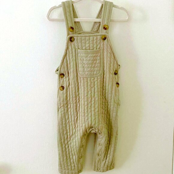 NWOT Joe Fresh Green Overalls 6-12M - Picture 1 of 5